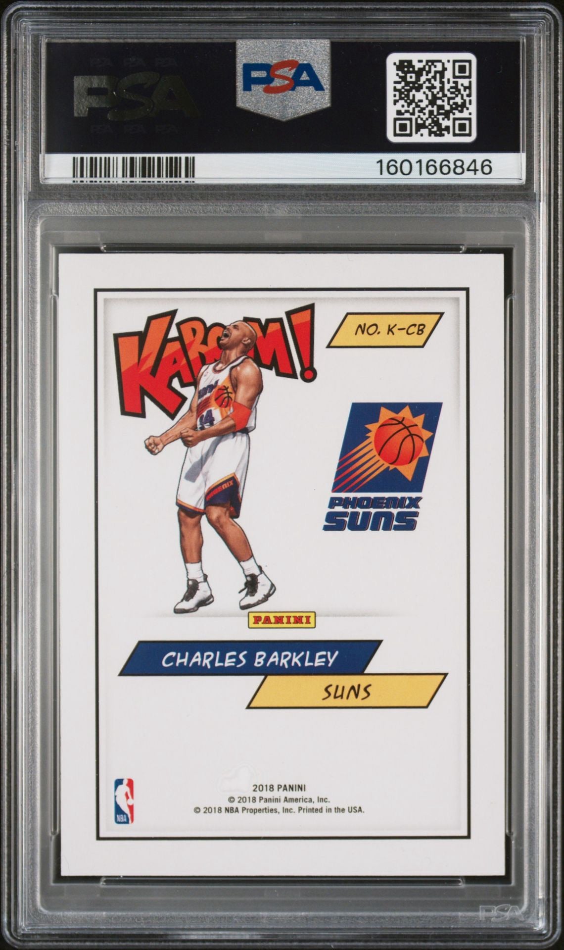 CHARLES BARKLEY - 2018 Panini Kaboom PSA 9 #CB