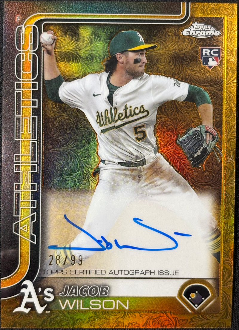 JACOB WILSON - 2025 Topps Gilded Collection Chrome Auto RC #CGA-JWI /99