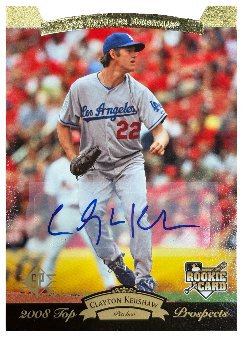 CLAYTON KERSHAW - 2008 Upper Deck Timeline Autograph RC #187 - fronte