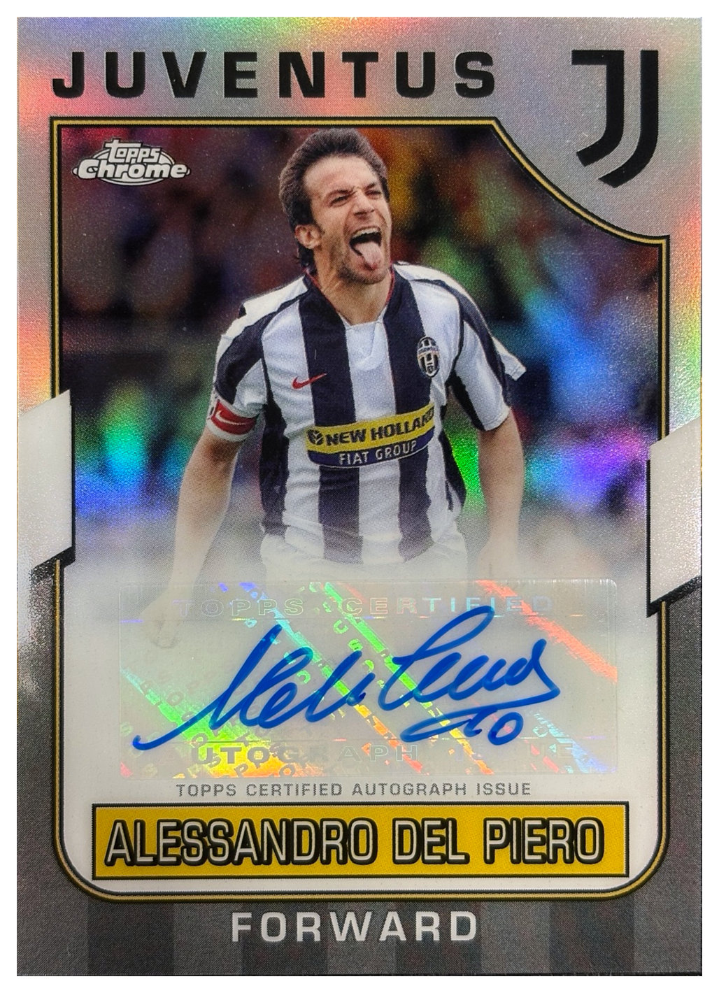 ALESSANDRO DEL PIERO - 2022/23 Topps Chrome Juventus Legends Autograph #LE-DP - fronte