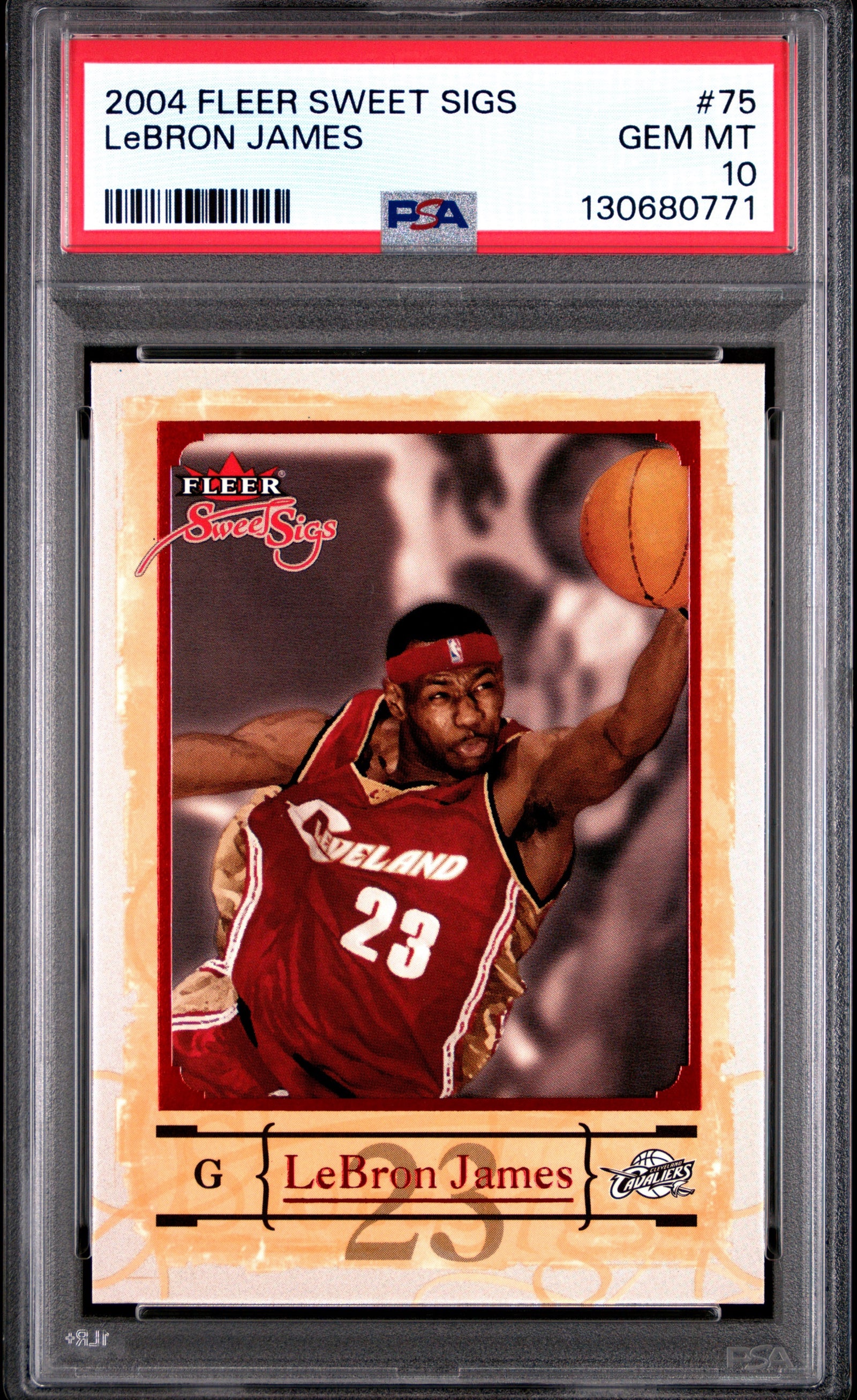 LeBRON JAMES - 2004 Fleer Sweet Sigs #75 PSA 10