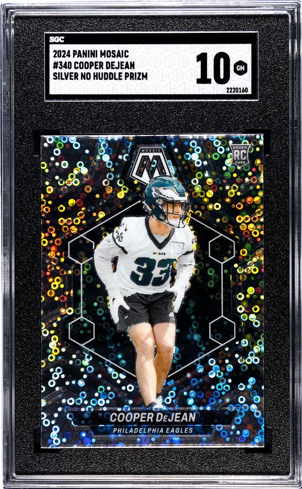 COOPER DEJEAN – 2024 Panini Mosaic Silver No Huddle Prizm SGC 10