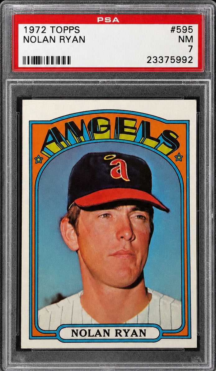 NOLAN RYAN - 1972 Topps Baseball #595 PSA 7