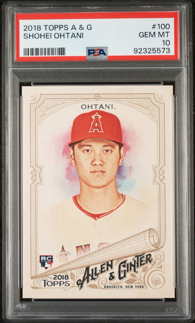 SHOHEI OHTANI - 2018 Topps Allen & Ginter Baseball #100 Rookie PSA 10