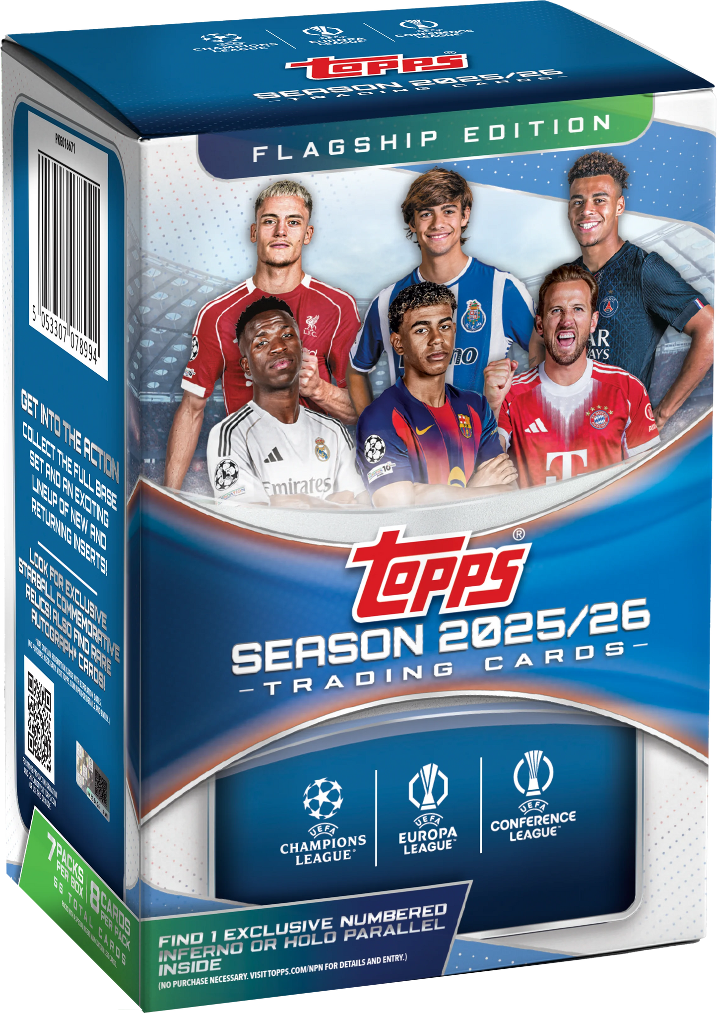 2025-26 Topps UEFA Club Competitions Flagship Value Box