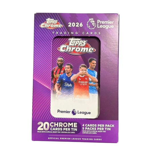 2026 Topps Chrome Premier League Collector Tin