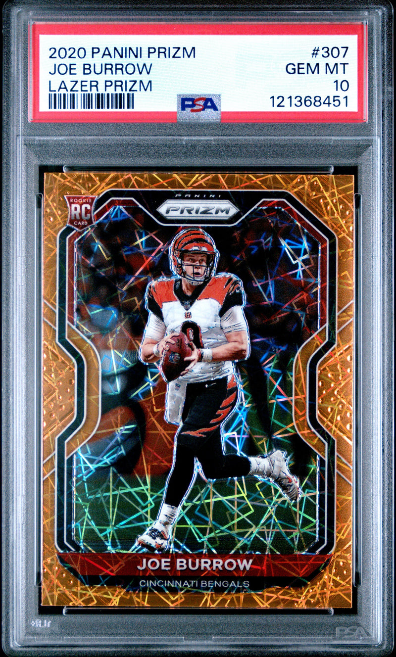 JOE BURROW - 2020 Prizm Lazer RC PSA 10