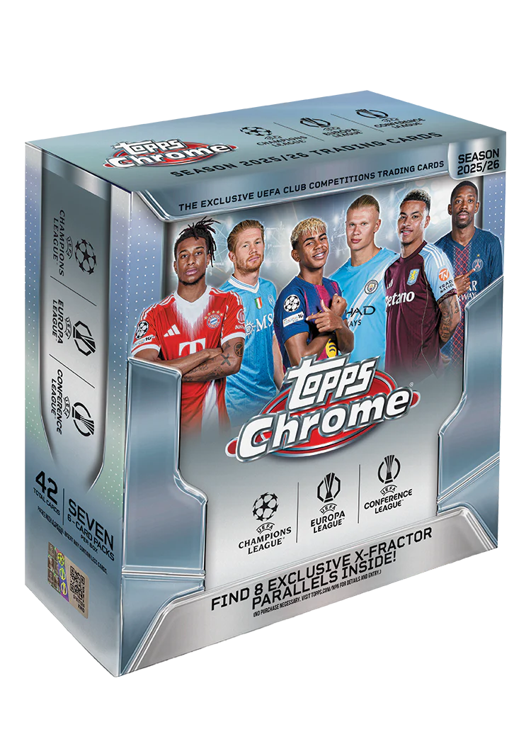 Topps Chrome UEFA Club Competitions 2025-26 - Mega Box