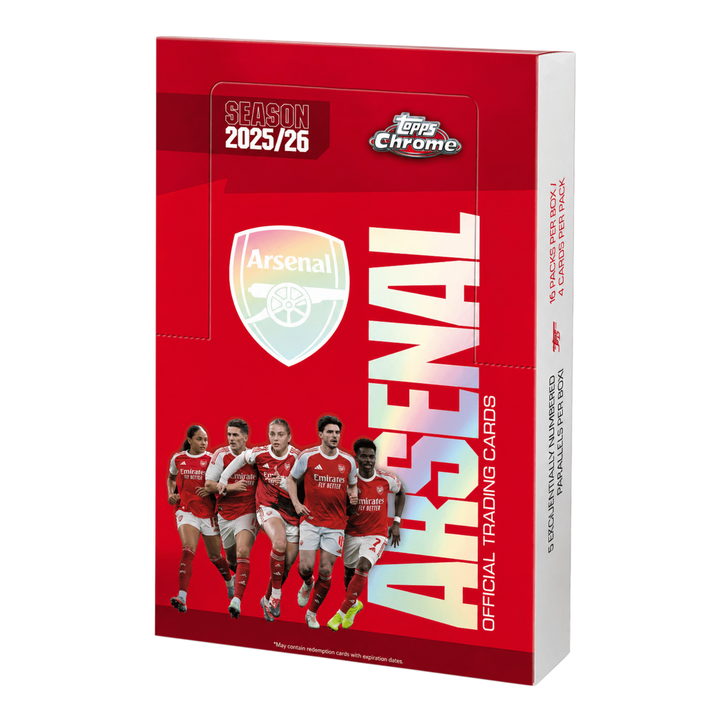 Topps Arsenal Chrome 2025-2026 Hobby Box (PRE-ORDER)