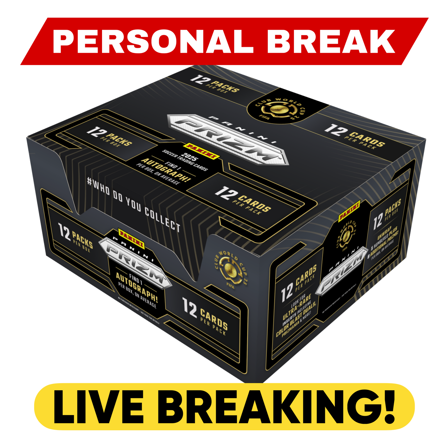 2025 Panini Prizm FIFA Club World Cup Hobby - LIVE BREAKING