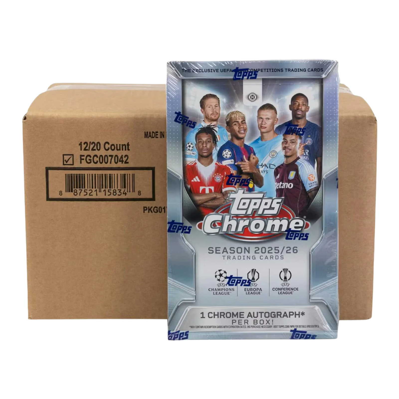Topps Chrome UEFA Club Competitions 2025-26 - Hobby Case