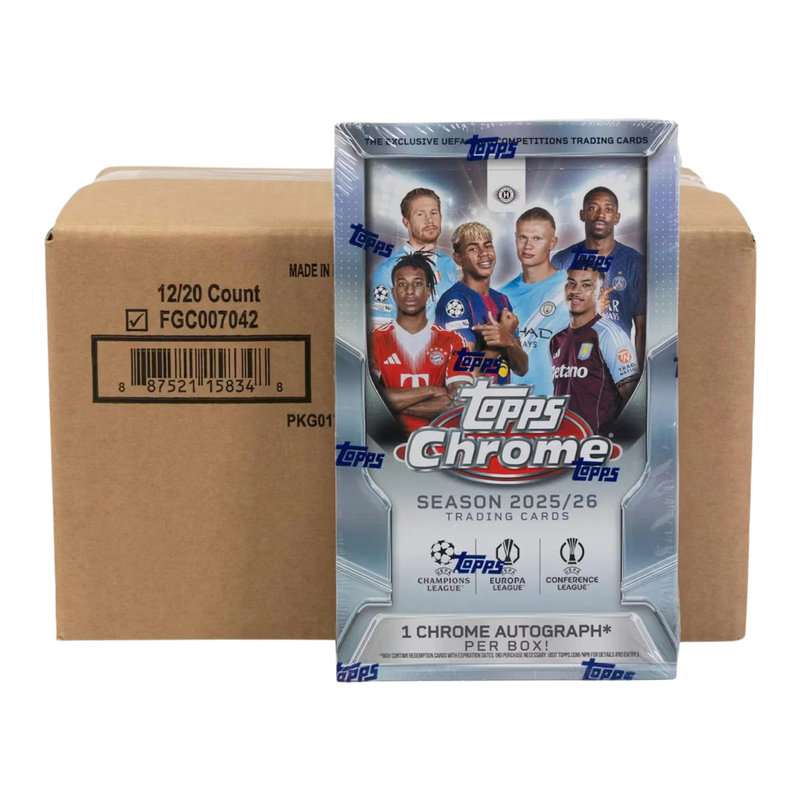 Topps Chrome UEFA Club Competitions 2025-26 - Hobby Case