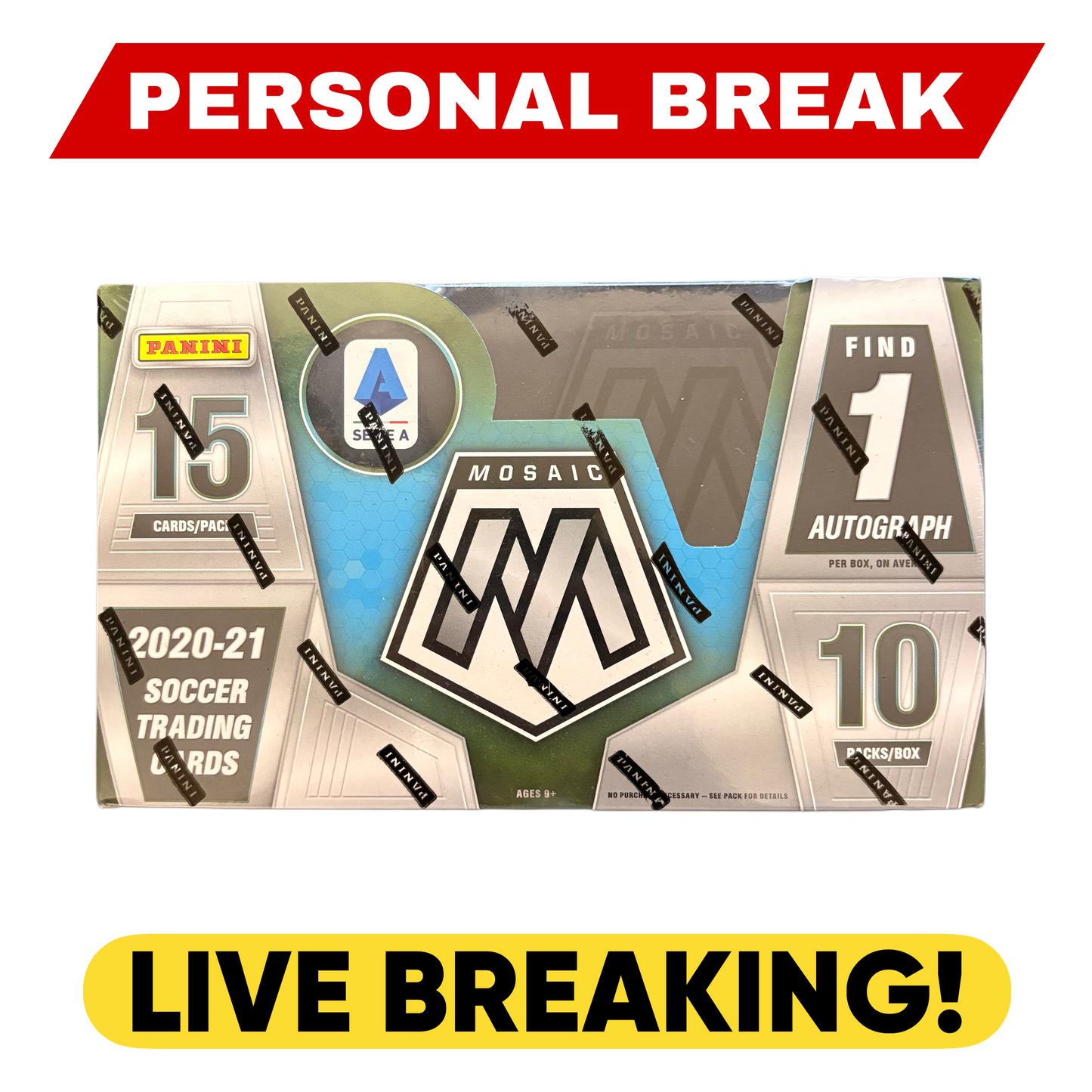 2020-21 Panini Mosaic Serie A Hobby - LIVE BREAKING