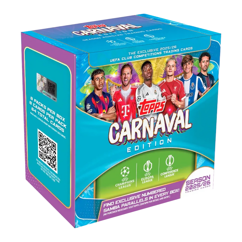 2025-26 Topps Carnaval UEFA Club Competitions Soccer Hobby Box