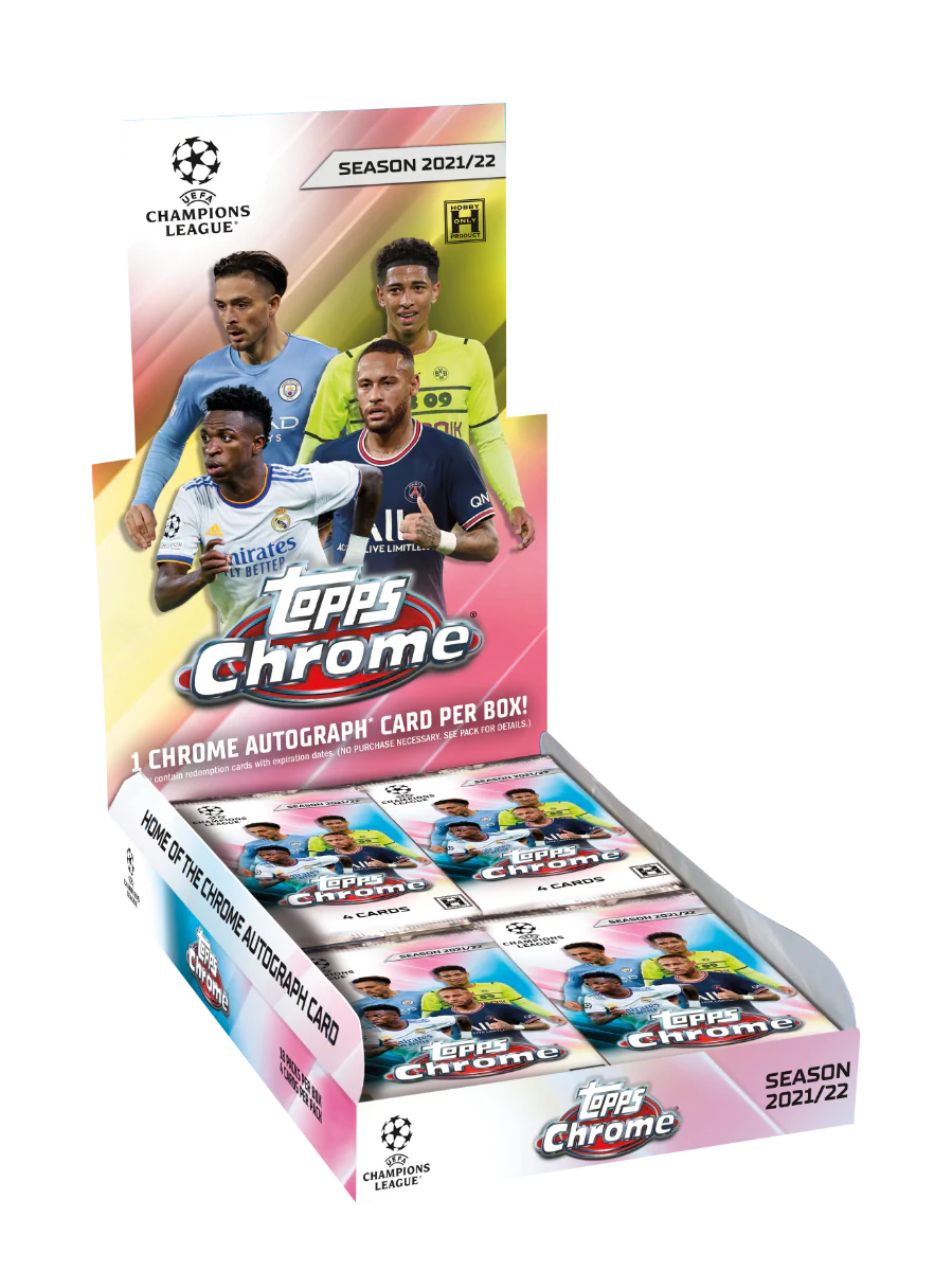 2021-22 Topps Chrome UEFA Champions League Hobby Box