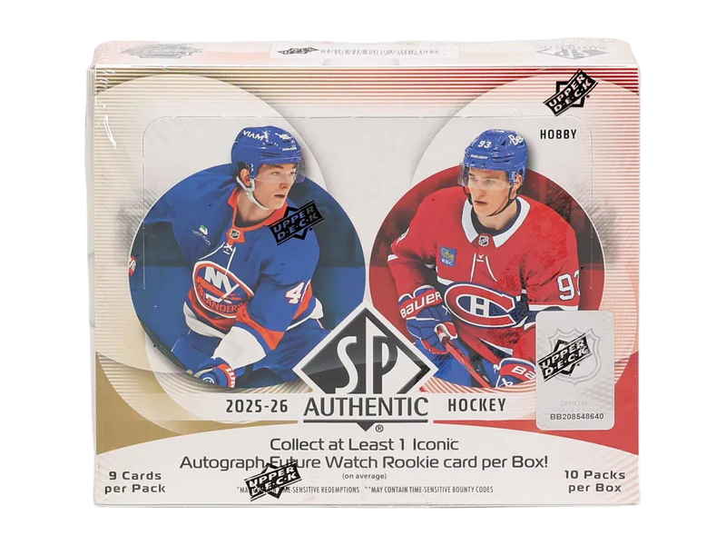 2025/26 Upper Deck SP Authentic Hockey NHL Hobby Box