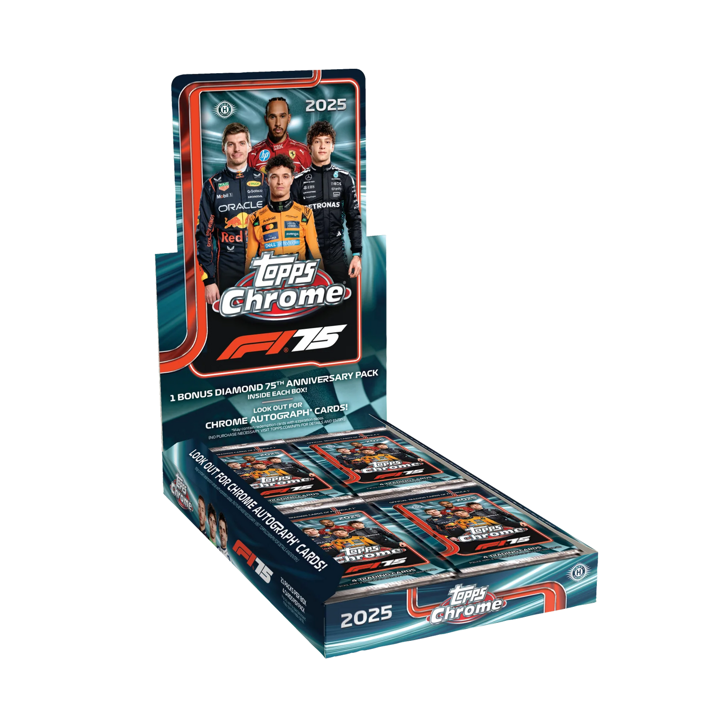 2025 Topps Chrome Formula 1 Hobby Box (PRE-ORDER)