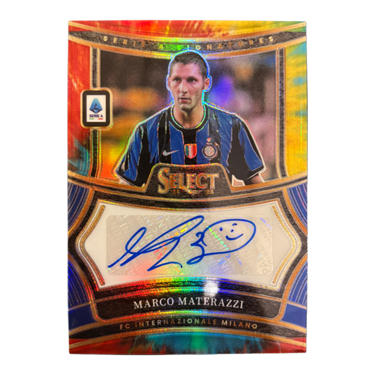 MARCO MATERAZZI - 2024/25 Panini Select Serie A Serial Signatures /25