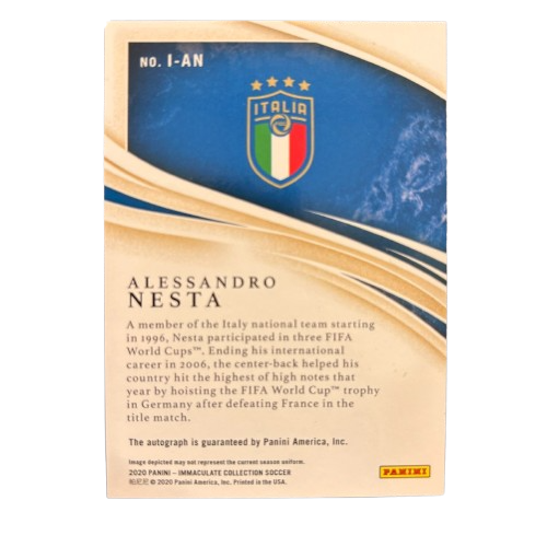 NESTA - 2020 Panini Immaculate /99 Auto