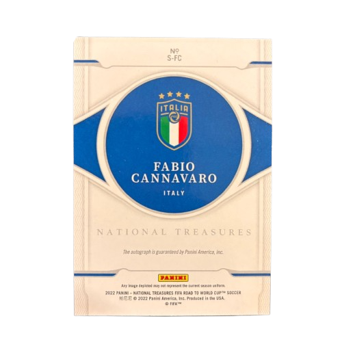 CANNAVARO - 2022 Panini National Treasures RTWC /25 Auto