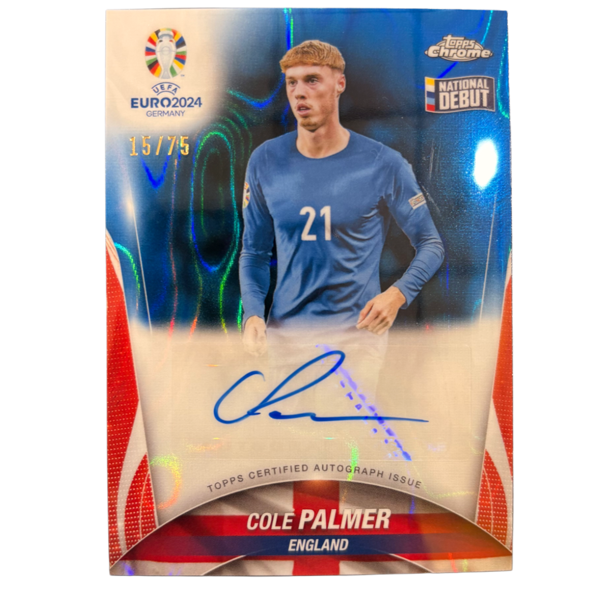 PALMER - Topps Chrome UEFA Euro 2024 Auto /75 RC
