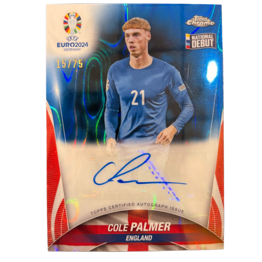 PALMER - Topps Chrome UEFA Euro 2024 Auto /75 RC