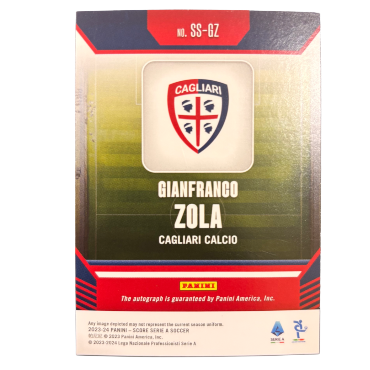 ZOLA - 2023/24 Panini Score Serie A /10 Auto