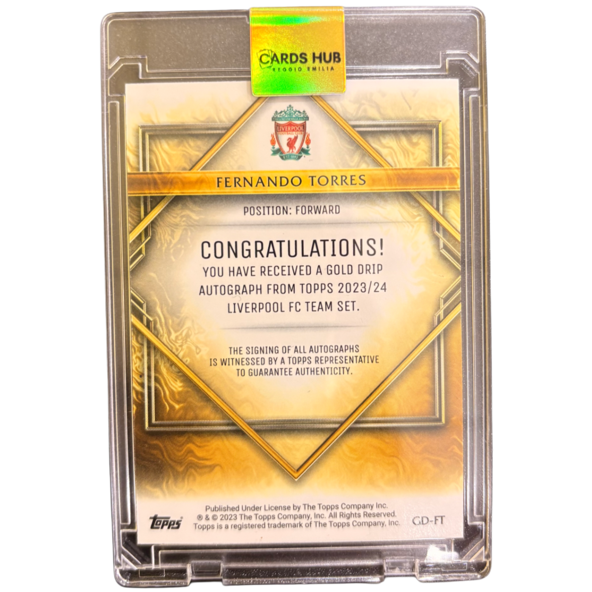 TORRES - 2023/24 Topps Liverpool Team Set /25 Auto