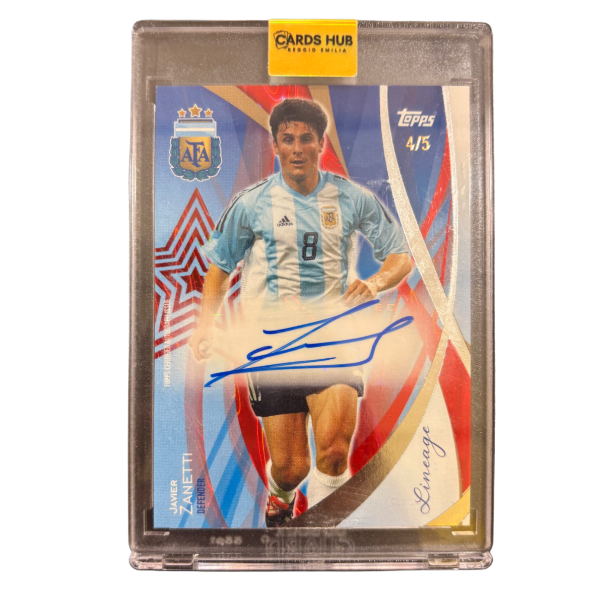 ZANETTI - 2024 Topps Lineage Argentina /5 Auto