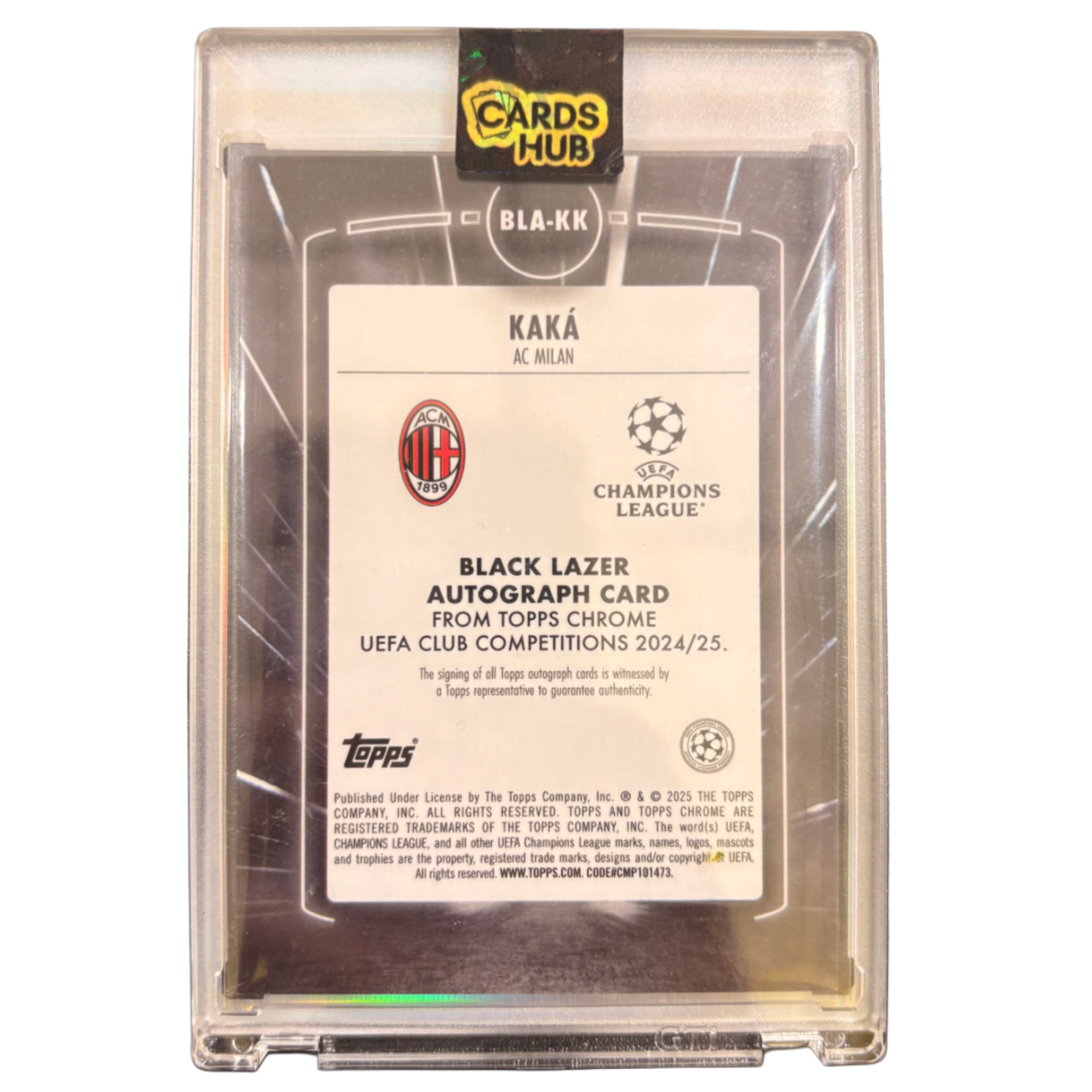 KAKA - 2024/25 Topps Chrome Black Lazer /75 Auto