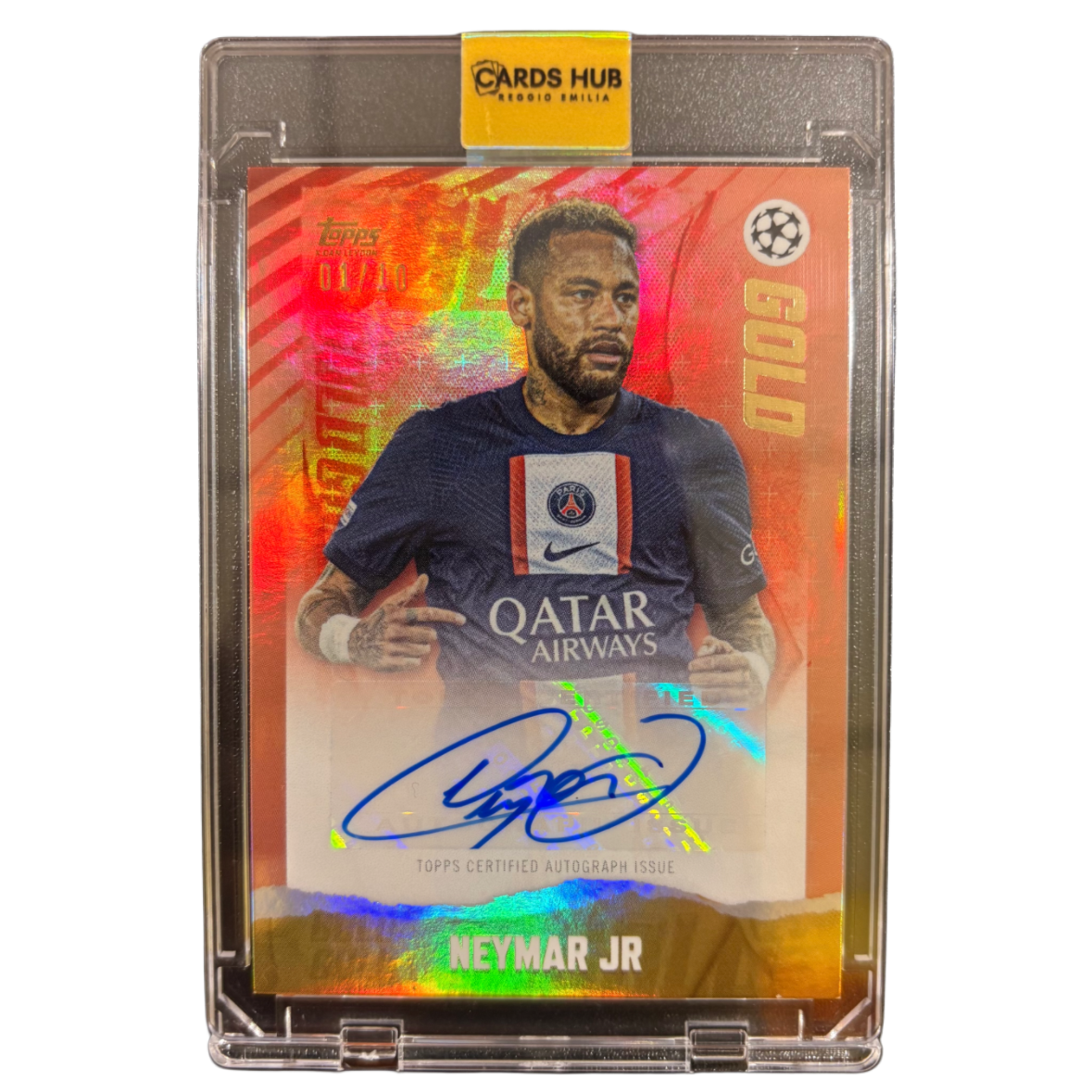 NEYMAR - 2022/23 Topps Gold /10 Auto