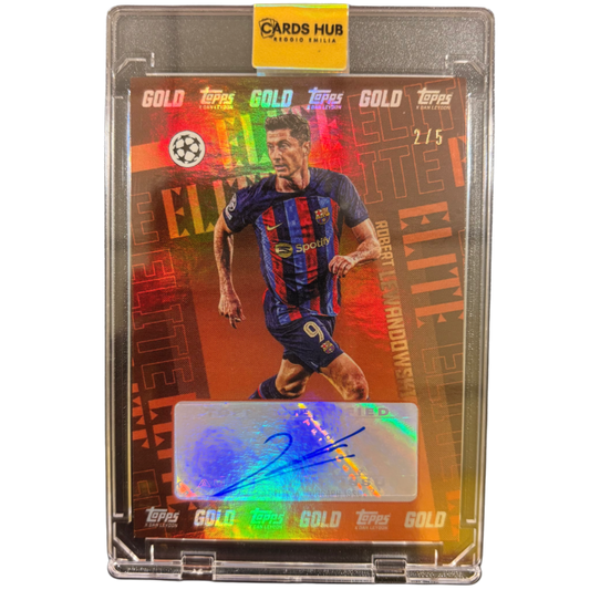 LEWANDOWSKI - 2022/23 Topps Gold /5 Auto