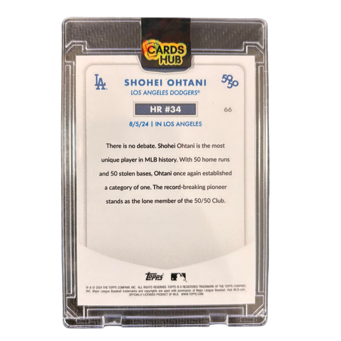 OHTANI - 2024 Topps Chrome 50/50 HR #34 /25