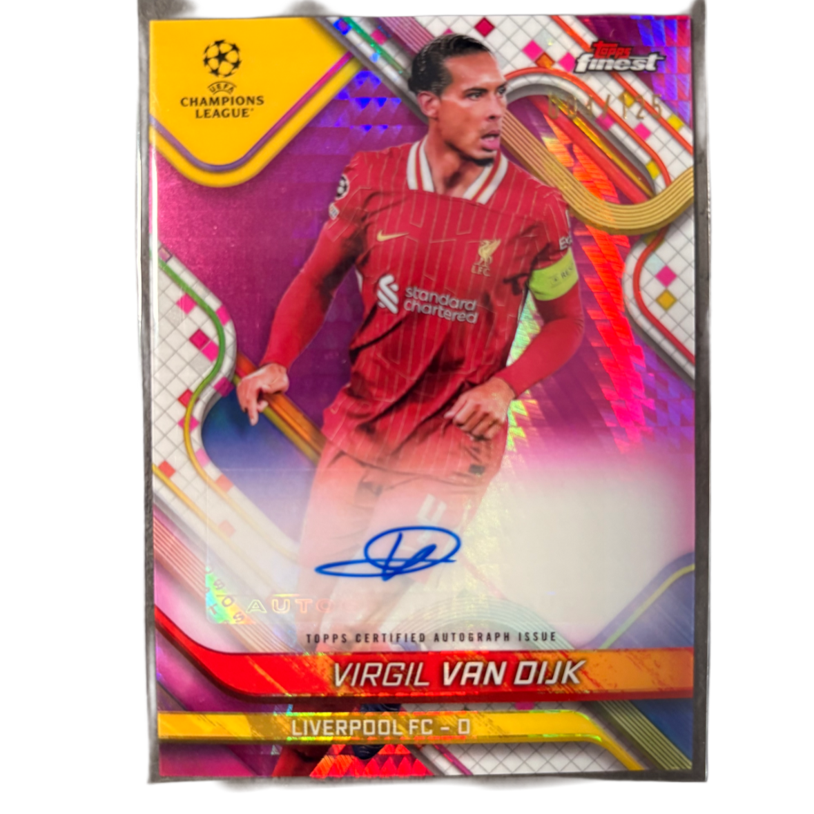 VAN DIJK - 2024/25 Topps Finest /125 Auto