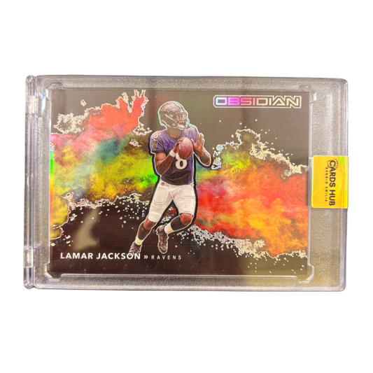 LAMAR JACKSON - 2020 Obsidian Color Blast (Case Hit SSP)