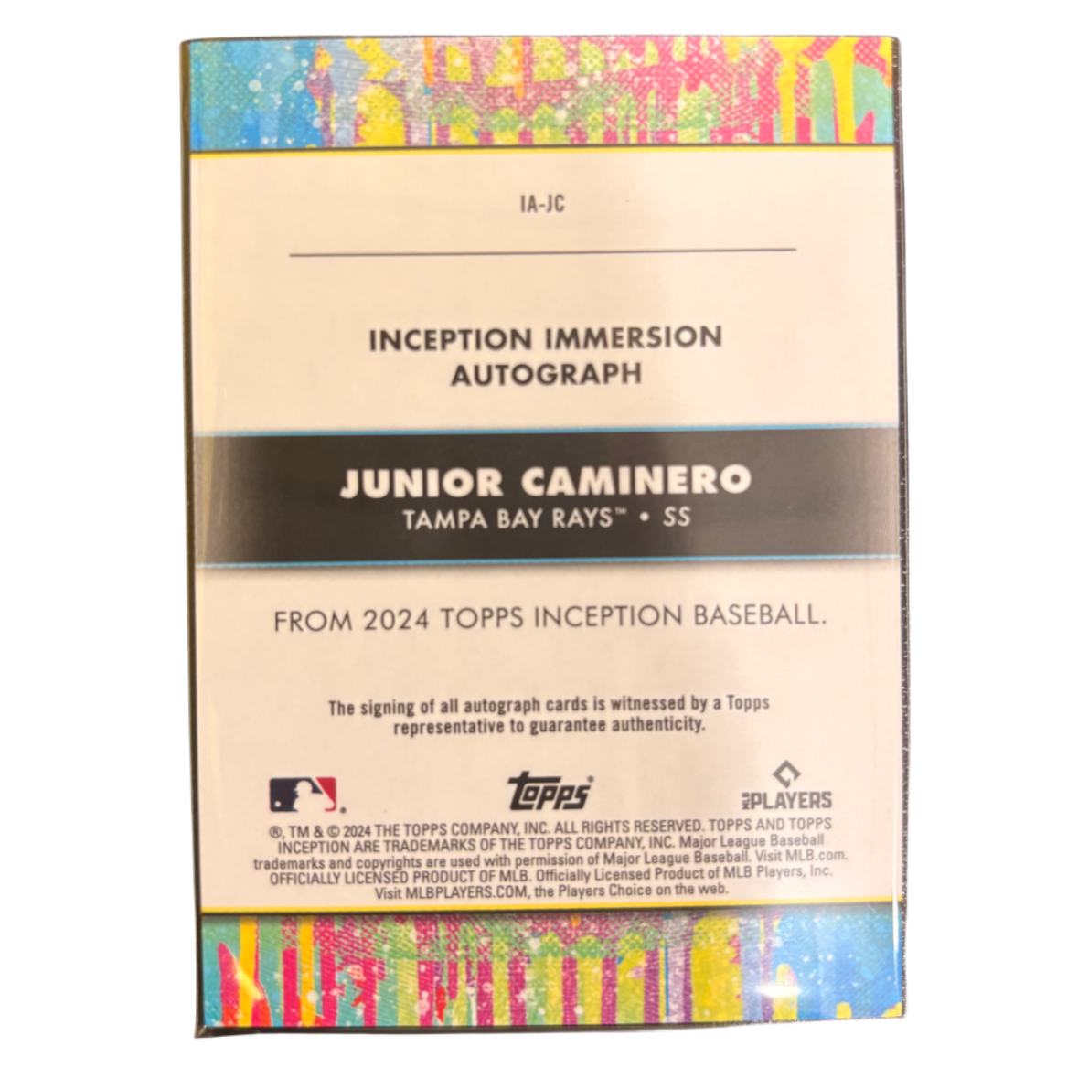 CAMINERO - 2024 Topps Inception /100 Auto RC