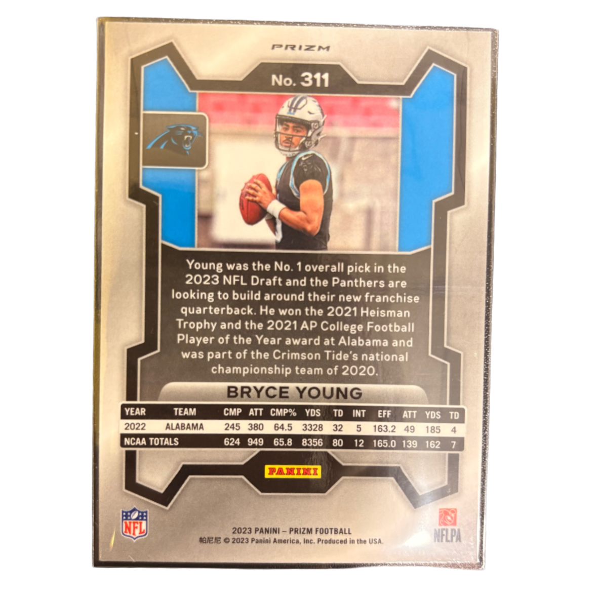 BRYCE YOUNG - 2023 Prizm Silver RC