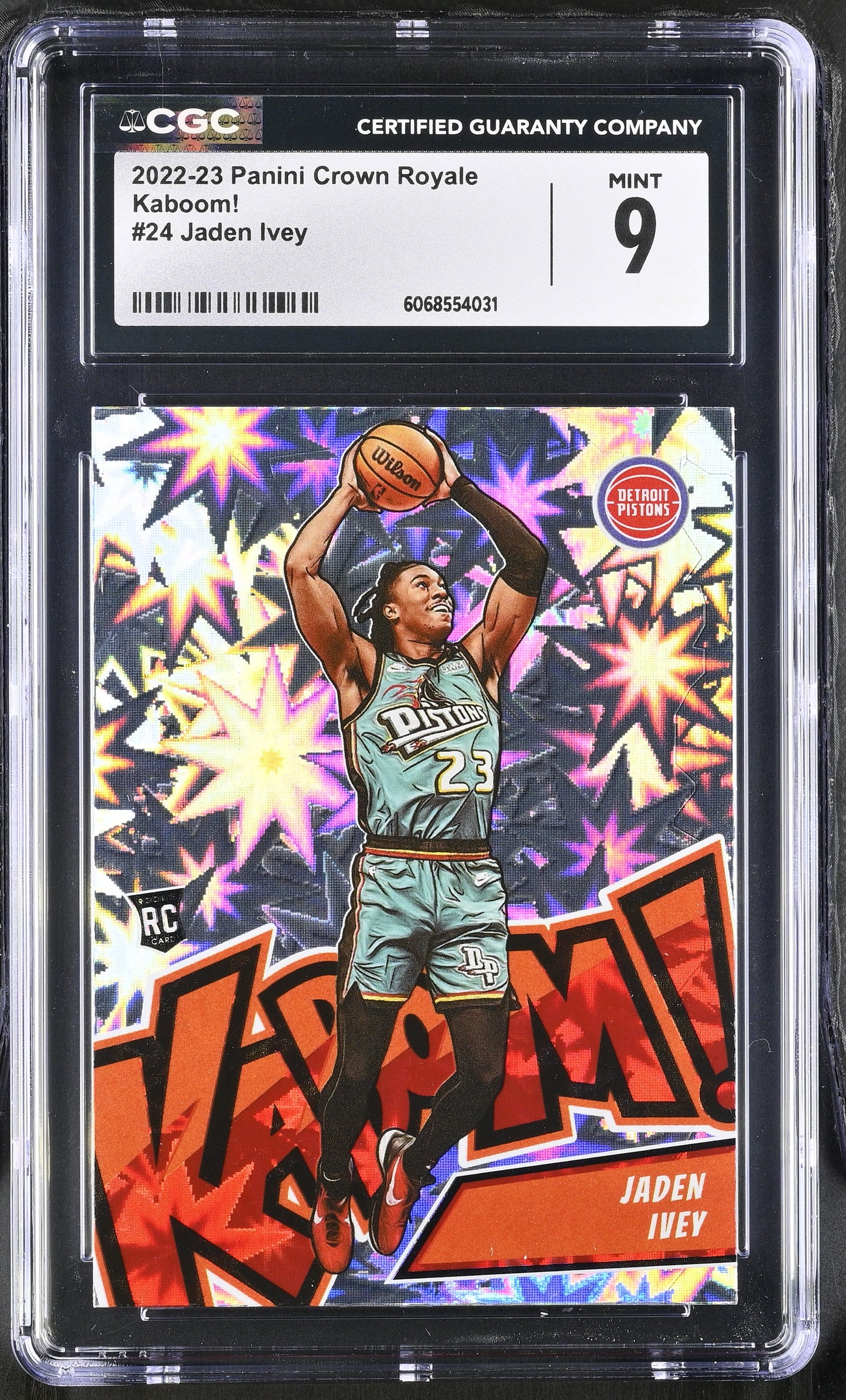 JADEN IVEY - 2022/23 Crown Royale "Kaboom!" RC CGC 9
