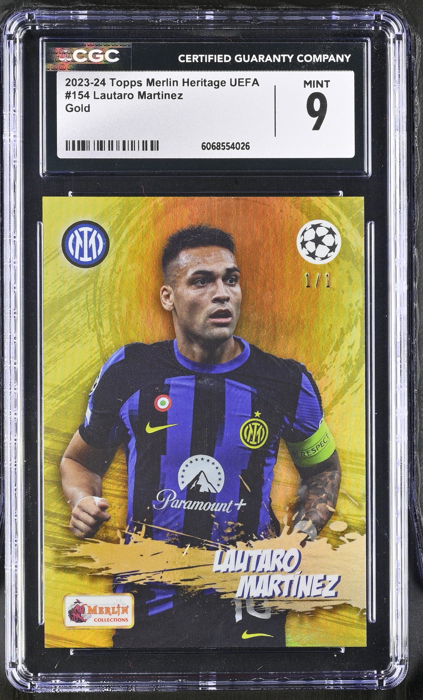 LAUTARO - 2023/24 Topps Merlin Heritage 1/1 CGC 9
