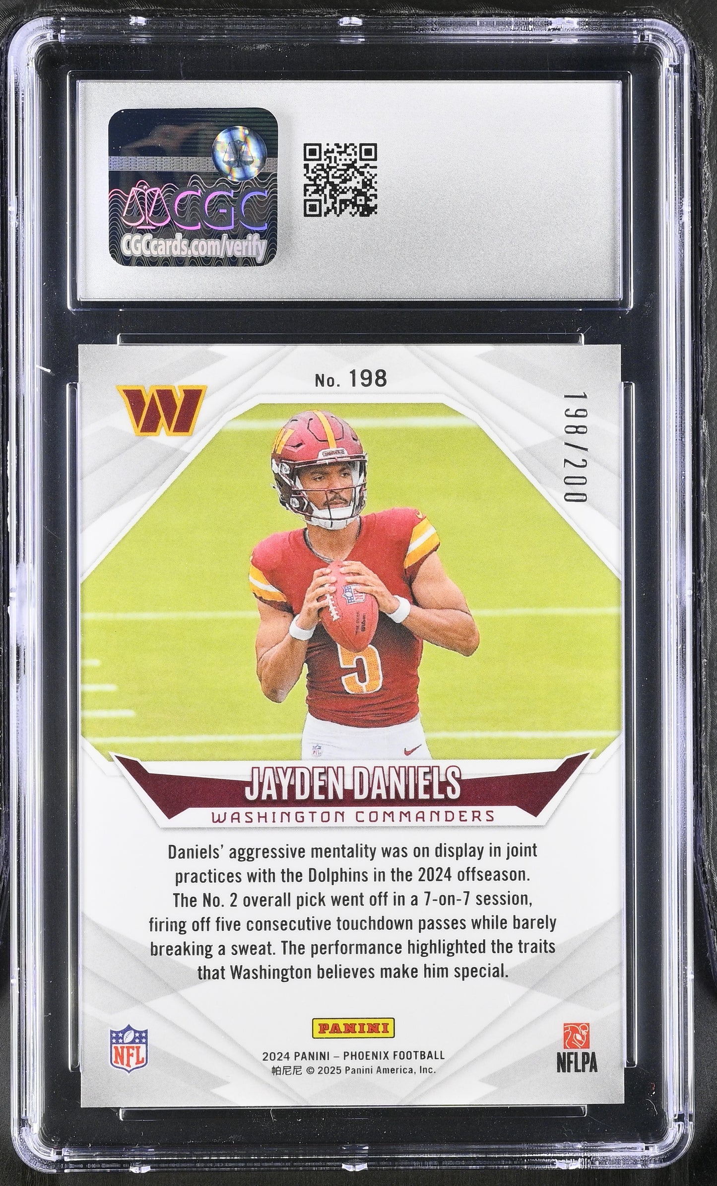 JAYDEN DANIELS - 2024 Phoenix Pulsar /200 RC CGC 10