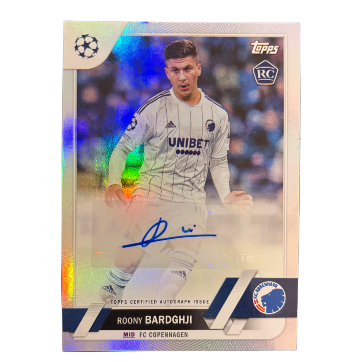 ROONY BARDGHJI - 2022/23 Topps UEFA Club Competitions Autograph