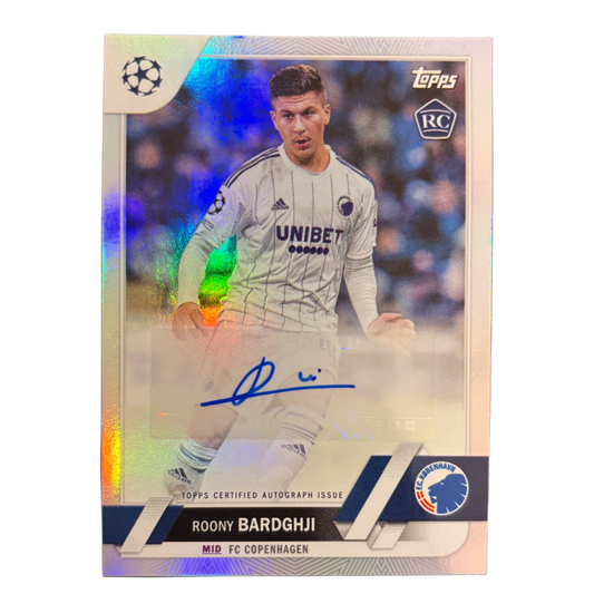 ROONY BARDGHJI - 2022/23 Topps UEFA Club Competitions Autograph