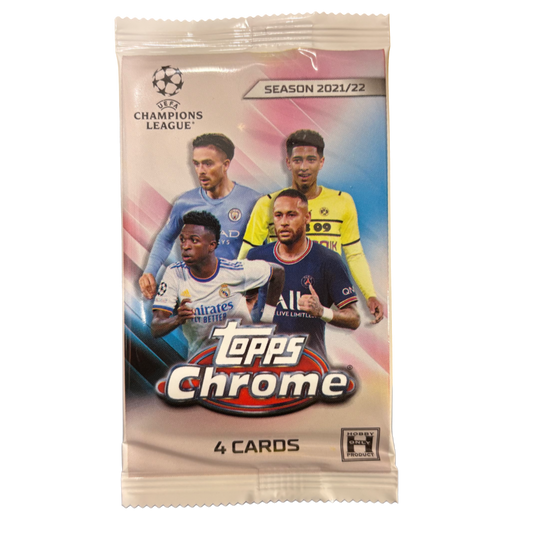 2021-22 Topps Chrome UEFA Champions League Hobby Pack