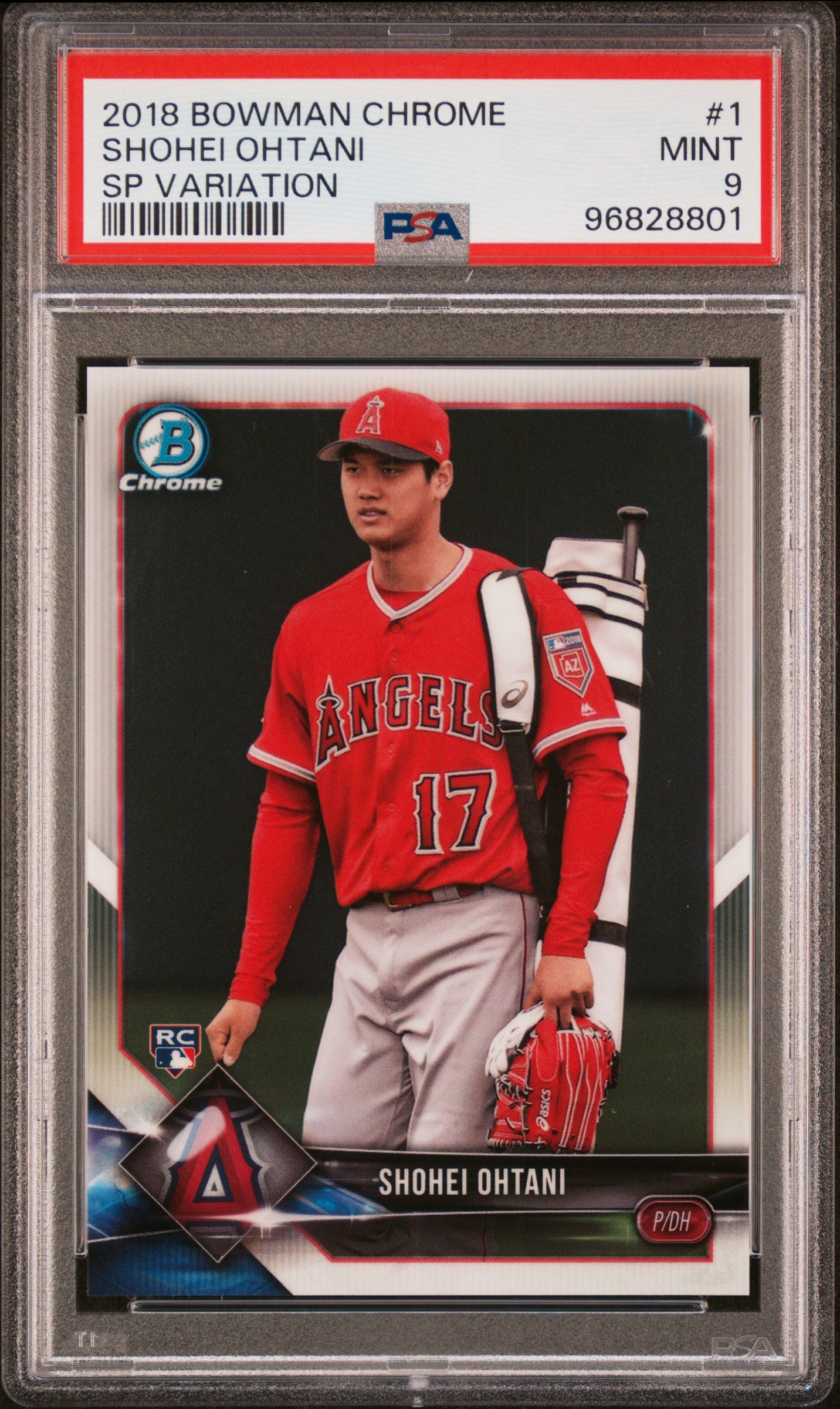 OHTANI - 2018 Bowman Chrome SP Variation RC PSA 9 (Pop 99)