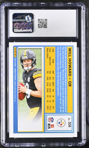 WILL HOWARD – 2025 Donruss Press Proof Gold /50 CGC 9 RC