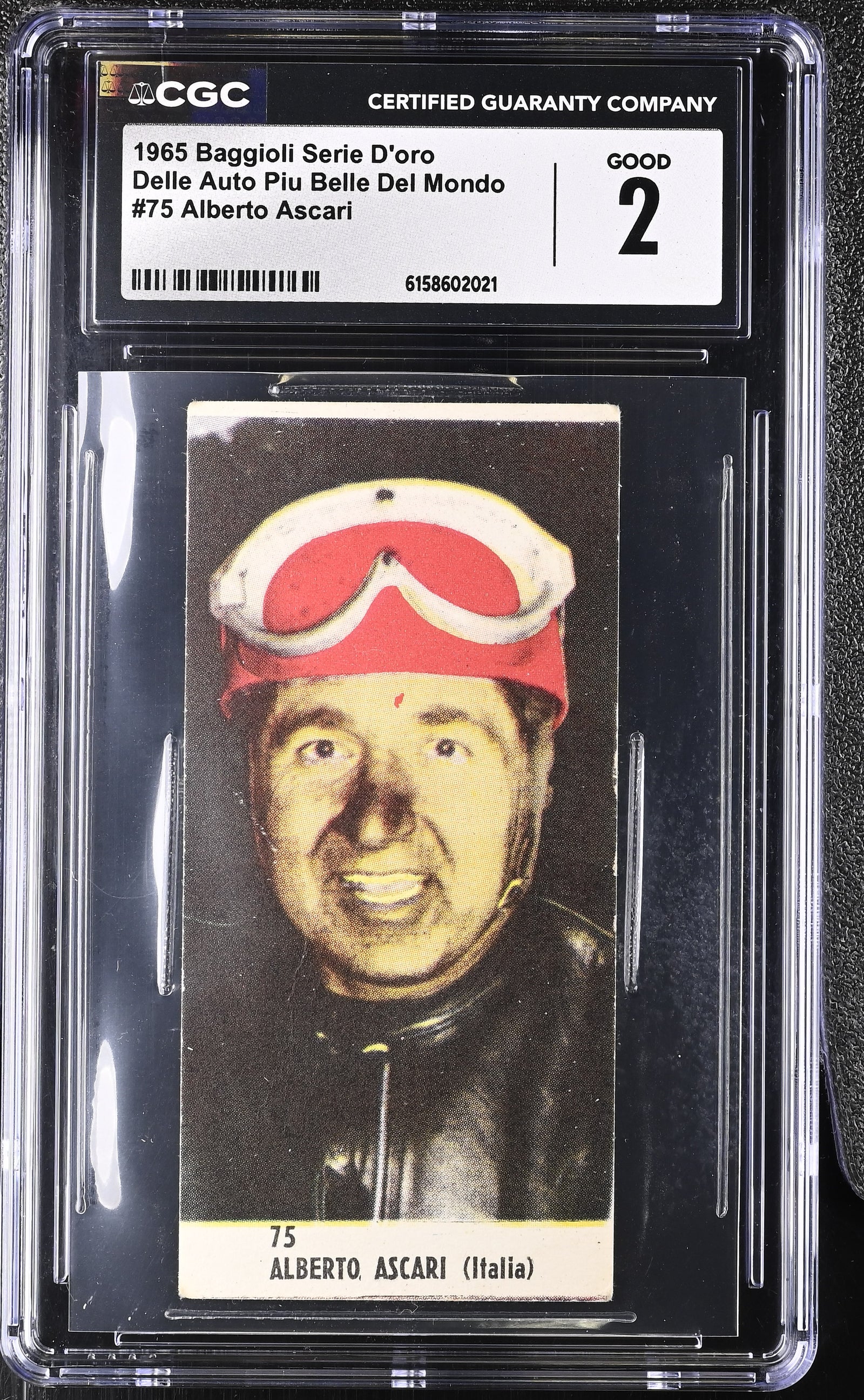 Alberto Ascari 1965 Baggioli Serie d'oro delle auto più belle del mondo #75, CGC 2 - fronte