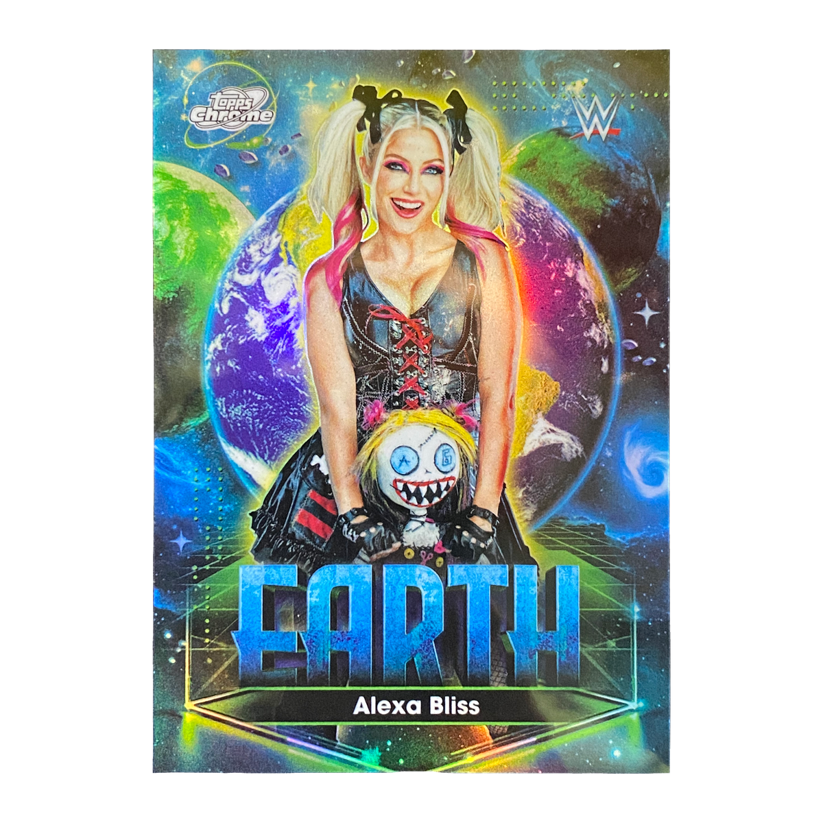 ALEXA BLISS - 2026 Topps Cosmic Chrome WWE Planetary Pursuit Earth #PPE-8 - front