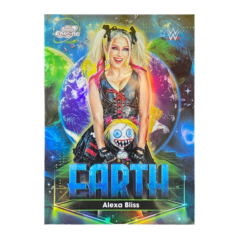 ALEXA BLISS - 2026 Topps Cosmic Chrome WWE Planetary Pursuit Earth #PPE-8 - front