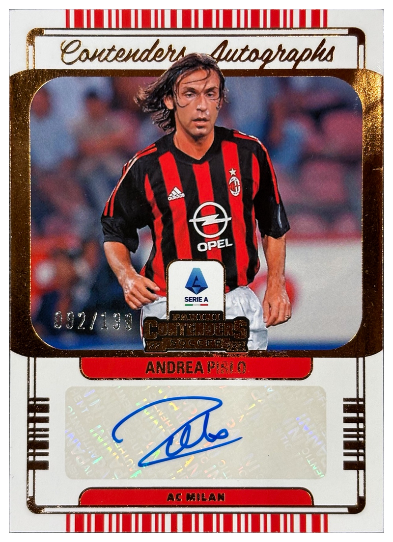Andrea Pirlo 2022/23 Panini Chronicles Contenders Serie A Autograph 092/139 - front