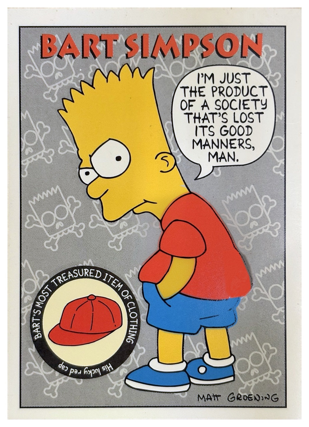 Bart Simpson - 1993 SkyBox The Simpsons #S3 - fronte